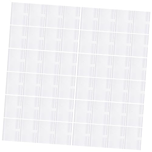 Housoutil 60 Stück Etikettenhalter aus Tag Halter für Regale Beschreibbare Labels für Supermärkte und Einzelhandel von Housoutil