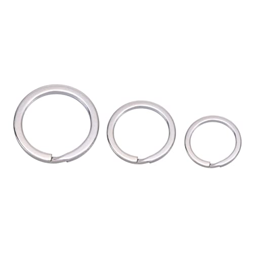 Housoutil 60 Stück Flache Metall Schlüsselringe Rund Schlüsselanhänger Split Ringe für Diy Basteln und Schlüsselorganisation Silber Housoutil 60 Stück Flache Metall Schlüsselringe Rund Schlüsselanhänger Split Ringe für Diy Basteln und Schlüsselorganisation Silber von Housoutil