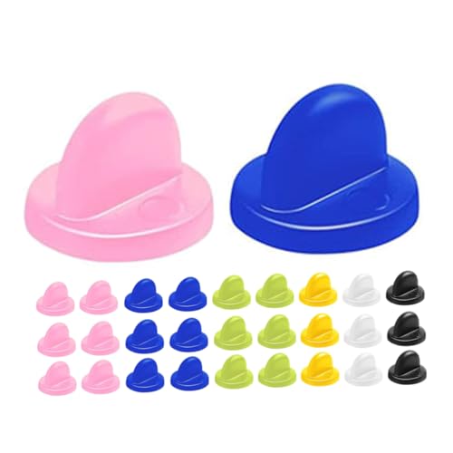 Housoutil 60 Stück Herzform Pin Rückverschlüsse für Broschen Plastikverschluss für Anstecker für DIY Schmuck und Modeaccessoires von Housoutil
