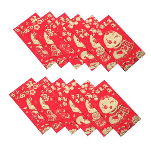 Housoutil 60 Stück Rote Umschlagtasche „Year of the Snake“. Geldhalter für Bargeld Chinesische Umschläge für Neujahrsumschlag Neujahr rotes Umschläge roter Umschlag Papier von Housoutil