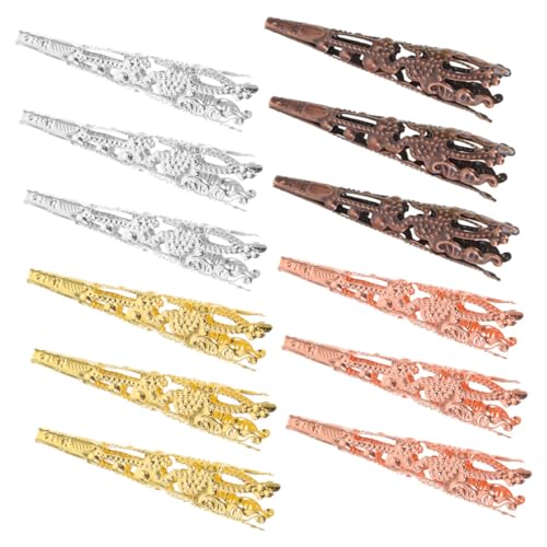Housoutil 60 Stück Schmuckzubehör Perlen für Schmuckhersteller Perlenkappen Herstellung Endkappen aus Metallperlen schmuck DIY perlen kappen lose Perle DIY liefert von Housoutil