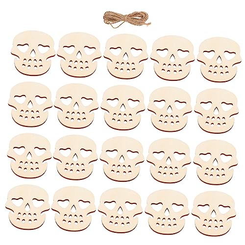 Housoutil 60 Stück Teiliges Halloween Holz Schädel Anhänger Langlebige Hölzerne DIY Hängedekorationen für Party Gruselige Festival Ornamente Vielseitig Nutzbar als Tag oder Foto Requisit Housoutil 60 Stück Teiliges Halloween Holz Schädel Anhänger Langlebige Hölzerne DIY Hängedekorationen für Party Gruselige Festival Ornamente Vielseitig Nutzbar als Tag oder Foto Requisit von Housoutil