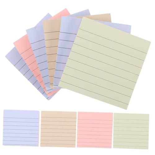 Housoutil 600 Blatt Bunte Haftnotizen Selbstklebende Index Tabs für Schule Büro und Zuhause Liniert Reißfest Rückstandsfrei für Notizen und Planung von Housoutil