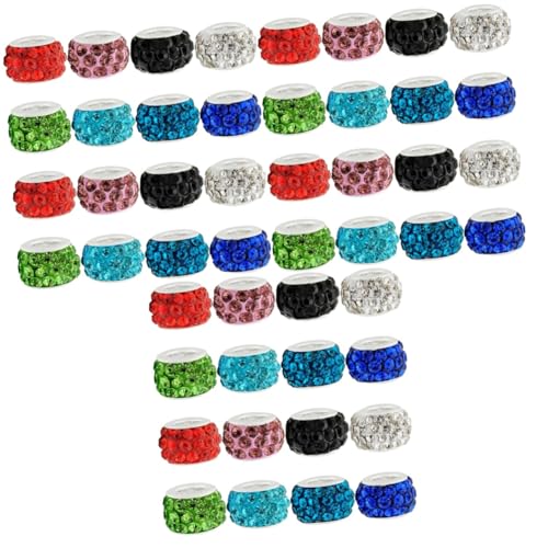 Housoutil 600 Stk. Große Strass Rondelle Spacer Perlen für Armband DIY Schmuckherstellung Glitzernde Kristall Schmuckperlen Vielseitige Bastelperlen für Bunte Armbänder Housoutil 600 Stk. Große Strass Rondelle Spacer Perlen für Armband DIY Schmuckherstellung Glitzernde Kristall Schmuckperlen Vielseitige Bastelperlen für Bunte Armbänder von Housoutil