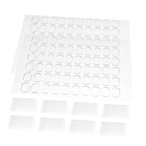 Housoutil 600 Stück Transparentes Doppelseitiges Klebeband Klebeband Klare Doppelseitige Klebelaschen Doppelseitiger Transparenter Klebekitt Doppelklebelaschen Klebepunkte Acryl Hochviskose von Housoutil
