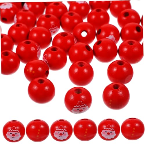 Housoutil 60Stücke Weihnachts Holzperlen Runde DIY Schmuckperlen Für Bastelprojekte Für Weihnachtsgirlanden Und Dekorationen Vielseitig Einsetzbar Für Familie Housoutil 60Stücke Weihnachts Holzperlen Runde DIY Schmuckperlen Für Bastelprojekte Für Weihnachtsgirlanden Und Dekorationen Vielseitig Einsetzbar Für Familie von Housoutil