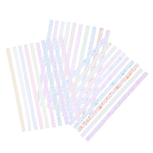 Housoutil 630 Blatt Luminous Origami Star Paper Leuchtende Stern Papierstreifen für Diy Bastelarbeiten Faltpapier für Partys und Schulprojekte von Housoutil