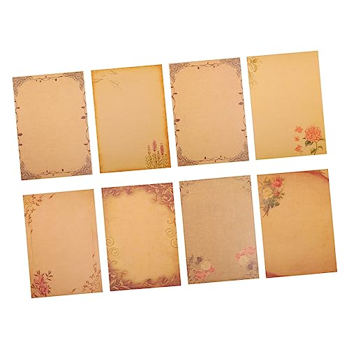 Housoutil 64 Stück Vintage Kraftpapier Briefpapier Muster Party Stationär Brief Liniertes Schreibpapier Pergamentpapier Hochzeit Briefpapier Papier Liniertes Papier Dekorativ Housoutil 64 Stück Vintage Kraftpapier Briefpapier Muster Party Stationär Brief Liniertes Schreibpapier Pergamentpapier Hochzeit Briefpapier Papier Liniertes Papier Dekorativ von Housoutil
