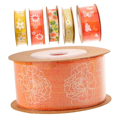 Housoutil 6Rollen Multifunktionales Geschenkband Doppellagigem Satin À Verschleißfestes Bastelband Für Hochzeiten Partys Und Dekorationen von Housoutil