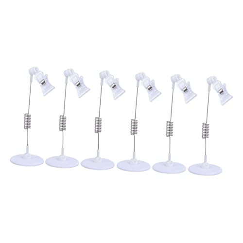 Housoutil 6Stücke Preisschild Anzeigehalter Für Supermärkte Und Geschäfte Papierkartenhalter Clips Für Werbung Display Rack Und Schreibtischzeichen Stand von Housoutil
