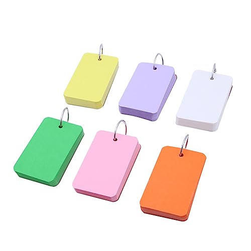 Housoutil 6Stücke Teiliges Leere Karteikarten mit Binder Ringen für DIY Lernkarten Notizen und Erinnerungen Tragbar und Einfach zu Verwenden Housoutil 6Stücke Teiliges Leere Karteikarten mit Binder Ringen für DIY Lernkarten Notizen und Erinnerungen Tragbar und Einfach zu Verwenden von Housoutil