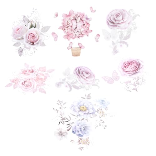 Housoutil 7 Blätter Blumen-Wärmeübertragungsaufkleber Überweisungen Blumenflecken Rose An sticker für kleidung aufkleber kleidung bügeleisen Wärmeübertragungsaufkleber für Kleidung Bügelbild Housoutil 7 Blätter Blumen-Wärmeübertragungsaufkleber Überweisungen Blumenflecken Rose An sticker für kleidung aufkleber kleidung bügeleisen Wärmeübertragungsaufkleber für Kleidung Bügelbild von Housoutil