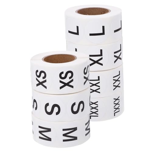 Housoutil 7 Rollen Größenaufkleber Etiketten Kleine Namensaufkleber Kleidungsanhänger Kleideretiketten Aufkleber Runder Etikettenaufkleber Klebeetikett Größenetikett Selbstklebend Housoutil 7 Rollen Größenaufkleber Etiketten Kleine Namensaufkleber Kleidungsanhänger Kleideretiketten Aufkleber Runder Etikettenaufkleber Klebeetikett Größenetikett Selbstklebend von Housoutil