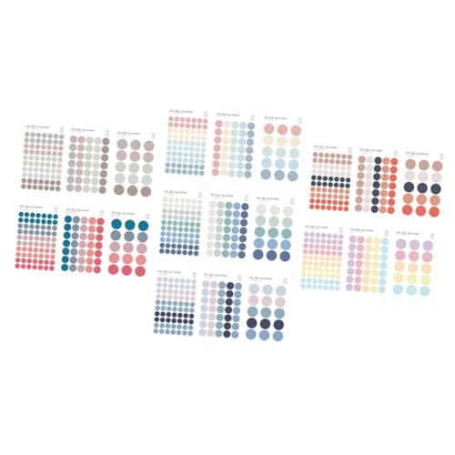 Housoutil 7 Sätze Dot Stickers Praktische Runde Etiketten für Scrapbooking Diy Projekte und Vielseitig Einsetzbar Zufällige Designs Hohe und Uv Schutz Housoutil 7 Sätze Dot Stickers Praktische Runde Etiketten für Scrapbooking Diy Projekte und Vielseitig Einsetzbar Zufällige Designs Hohe und Uv Schutz von Housoutil
