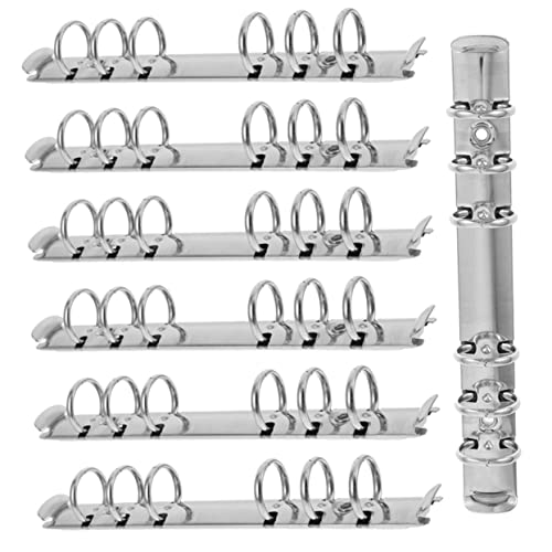 Housoutil 7 Stück Bindemittel Wenn Schule Notizbuch Binder Binderteiler mit Tasche ordner bürozubehör Das Notizbuch Bindermechanismus 6-Ring bindende Rückenkämme Rostfreier Stahl Silver Housoutil 7 Stück Bindemittel Wenn Schule Notizbuch Binder Binderteiler mit Tasche ordner bürozubehör Das Notizbuch Bindermechanismus 6-Ring bindende Rückenkämme Rostfreier Stahl Silver von Housoutil