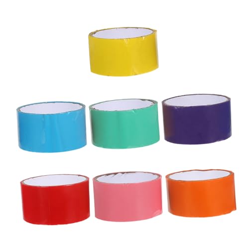 Housoutil 7 Stück Teiliges Rainbow Sticky Tape Stark Haftendes Klebeband für Diy-ballherstellung Bunte Dekorations Sensorikbänder zur Stressreduktion Interaktives Bastel Lernspielzeug Housoutil 7 Stück Teiliges Rainbow Sticky Tape Stark Haftendes Klebeband für Diy-ballherstellung Bunte Dekorations Sensorikbänder zur Stressreduktion Interaktives Bastel Lernspielzeug von Housoutil
