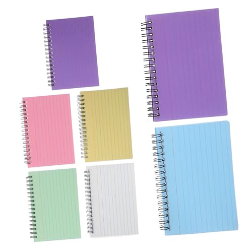 Housoutil 7 Stück Teiliges Spiral-notizkarten- Perforiert Handliches Notizpad für Wochenplaner To-do-listen und Kreative Notizen Spiralgebunden für Schule Büro und Zuhause von Housoutil