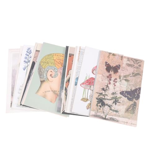 Housoutil 70 Blätter Postkartenaufkleber Scrapbooking Supplies Scrapbook Supplies DIY Scrapbook Supply Scrapbook DIY Material Papier von Housoutil