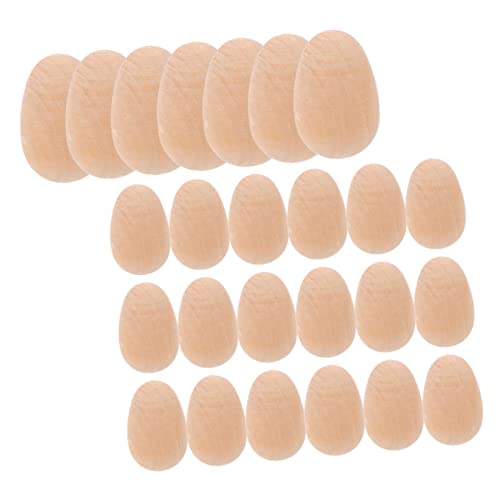 Housoutil 70 Stück Eierimitationen Aus Holz Farbig Lackierbar Dekorateur Farbe Party Hohl Jumbo Dekoration Vorgeben Spielzeugeier Bemalen Sie Ihre Eigenen Eier Hölzern Beige von Housoutil