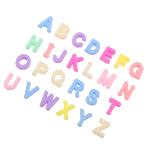 Housoutil 700 Stück DIY Namensbuchstabenperlen Buchstabenperlen Zur Schmuckherstellung Alphabet Charm Anhänger Perlen Alphabet Perlen Zur Armbandherstellung Kleine Buchstabenperlen von Housoutil
