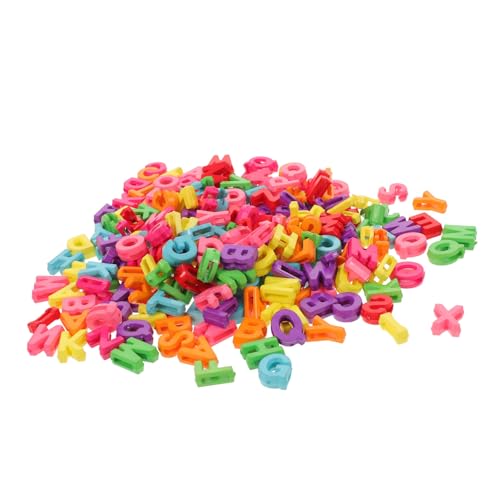 Housoutil 700 Stück Teiliges Macaron Alphabet Perlen Bunte Buchstabenanhänger mit Geradem für DIY Armbänder Halsketten Schlüsselanhänger Schmuckherstellung und Bastelbedarf von Housoutil