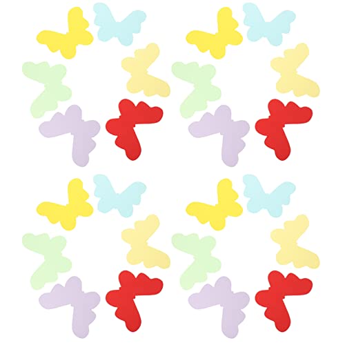 Housoutil 72 Stück Schmetterlingsblumen Papierschnitt Schulblume Klassenzimmerdekor Klassenzimmer Frühlingsdekor Papierdekor Blumendekor Klassenzimmer Dekoration Papierausschnitt von Housoutil