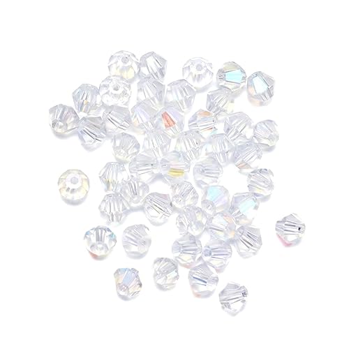 Housoutil 720 Stück Lose Kristallperlen DIY Quarz Handwerk UV Edelsteine Großanhänger Für Die Armbandherstellung Blasser Schmuck von Housoutil