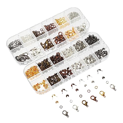 Housoutil 782Stücke Teiliges Schmuck DIY Hummer Verschlüsse Und Offene Sprungringe Für Halsketten Armbänder Und Mehr Für Schmuckherstellung Und Bastelprojekte von Housoutil