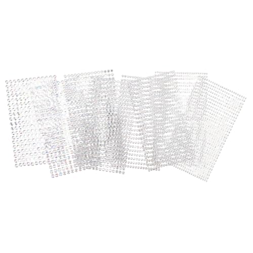 Housoutil 8 Blätter Diy Bastel Gem Sticker für Dekorative Schmucksteine für Scrapbooking Handyhüllen und Kreative Bastelprojekte von Housoutil