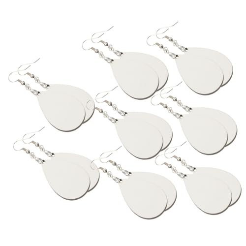 Housoutil 8 Paare Weiße Doppelseitige Unbehandelte Holz Ohranhänger für Sublimationsdruck Diy Schmuck Bastelset Tropfenförmige Anhänger Handgefertigtes Material Langlebig und Glatt für Housoutil 8 Paare Weiße Doppelseitige Unbehandelte Holz Ohranhänger für Sublimationsdruck Diy Schmuck Bastelset Tropfenförmige Anhänger Handgefertigtes Material Langlebig und Glatt für von Housoutil