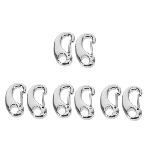 Housoutil 8 Stck Karabinerhaken Polierte Lobster Clasp Verschlüsse für DIY Ketten Pullover und Hosenzubehör Robust und Vielseitig für Schlüssel Hundeleinen Outdoor von Housoutil