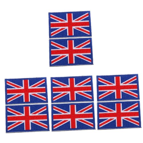 Housoutil 8 Stck Teiliges Gesticktes Nationalflaggen Patch Strapazierfähigem Selbstklebend und für DIY Kleidung Rucksäcke Hüte und Fanartikel Einfach Anzubringen von Housoutil