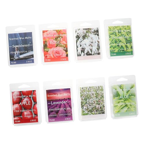 Housoutil 8 Stück Aromatherapie Wachswürfel Ätherische Öle Duftkerzen Blöcke Natürliche Wachse für Raumduft für Spa Yoga und Festlichkeiten Housoutil 8 Stück Aromatherapie Wachswürfel Ätherische Öle Duftkerzen Blöcke Natürliche Wachse für Raumduft für Spa Yoga und Festlichkeiten von Housoutil