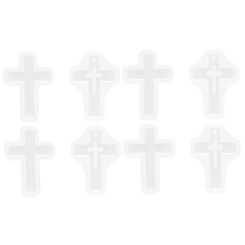 Housoutil 8 Stück Epoxidharz Silikonformen Kreuz Anhänger Gießformen DIY Harz Schmuck Herstellung Wiederverwendbar Sicher Klein Kompakt Leicht zu Reinigen Housoutil 8 Stück Epoxidharz Silikonformen Kreuz Anhänger Gießformen DIY Harz Schmuck Herstellung Wiederverwendbar Sicher Klein Kompakt Leicht zu Reinigen von Housoutil
