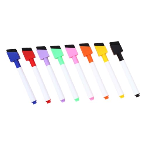 Housoutil 8 Stück Farbkernlöschbare Stift Weiß Malenstift Whiteboard-marker Trocken Abwischbar Klassenzimmer Hersteller Planke Multi Und Farbig Kind Stifte Schreiben Farbe Hat Macher Plastik von Housoutil