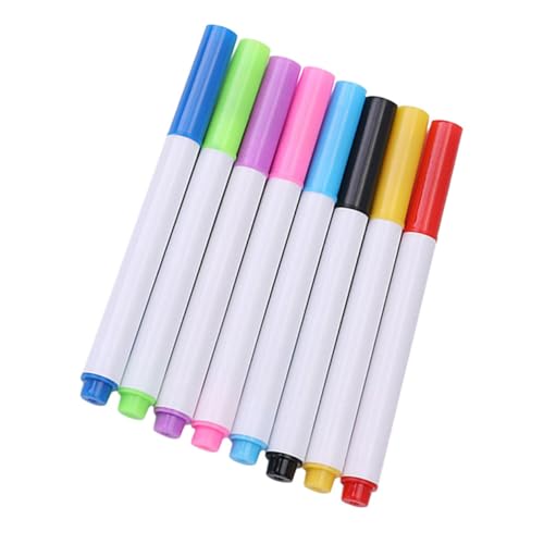 Housoutil 8 Stück Löschbarer Whiteboard-marker Kinderkreide Löschbare Stifte Wischen Zeichnung Kleinkinder Farbig Trocken Abwischbare Stifte Bunt Löschbare Markierungen Plastik von Housoutil
