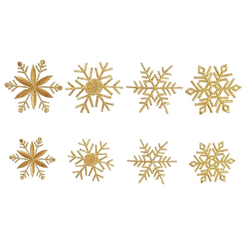 Housoutil 8 Stück Teiliges Goldene Stickerei Patches für Kleidung Diy Aufnäher zur Dekoration von Jacken Taschen und Mehr für Festliche Anlässe von Housoutil