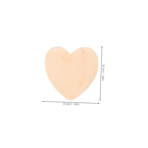 Housoutil 8 Stück Teiliges Holzperlen Herzform Stabile Glatte DIY Bastelperlen für Schmuckherstellung Holzherzen zum Auffädeln für Ketten und Handwerksprojekte von Housoutil