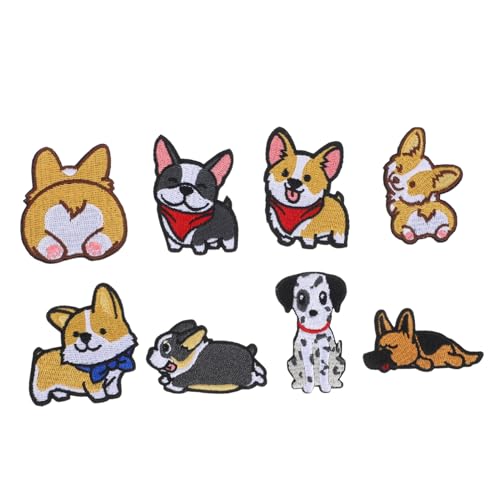 Housoutil 8 Stück Teiliges Hunde Aufnäher zum Aufnähen Bunte Gestickte Hundemotive DIY Kleidung Patch Sticker Strapazierfähige Applikationen für Reparatur und Dekoration von Jacken Jeans Housoutil 8 Stück Teiliges Hunde Aufnäher zum Aufnähen Bunte Gestickte Hundemotive DIY Kleidung Patch Sticker Strapazierfähige Applikationen für Reparatur und Dekoration von Jacken Jeans von Housoutil