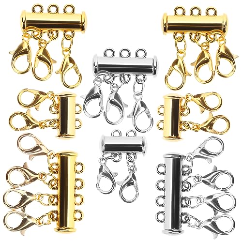 Housoutil 8 Stück Teiliges Magnetische Halskettenverschlüsse für Mehrschichtige und Armbänder für Schmuckherstellung und Diy Projekte Housoutil 8 Stück Teiliges Magnetische Halskettenverschlüsse für Mehrschichtige und Armbänder für Schmuckherstellung und Diy Projekte von Housoutil