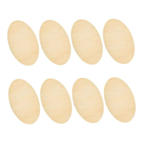 Housoutil 8 Stück Teiliges Ovale Holzscheiben Unfertige Holzstücke zum Bemalen und Basteln für DIY Holzdekoration und Kreative Holzkunstprojekte Housoutil 8 Stück Teiliges Ovale Holzscheiben Unfertige Holzstücke zum Bemalen und Basteln für DIY Holzdekoration und Kreative Holzkunstprojekte von Housoutil