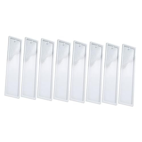 Housoutil 8 Stück Teiliges Silikon Buchzeichen Mould Diy Epoxidharz Form für Lesezeichen Hochwertiges nicht Haftendes Silikon Praktisch und Leicht zu Reinigen von Housoutil