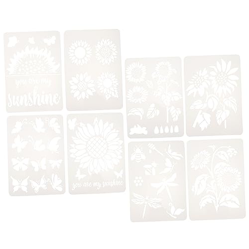 Housoutil 8 Stück Teiliges Sonnenblumen Malvorlagen Schablonen Wiederverwendbare Diy Schablonen für Erwachsene für Malprojekte und Dekorationen Housoutil 8 Stück Teiliges Sonnenblumen Malvorlagen Schablonen Wiederverwendbare Diy Schablonen für Erwachsene für Malprojekte und Dekorationen von Housoutil