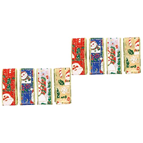 Housoutil 8 Stück Teiliges Weihnachtsdeko Band pro Rot Weiß Blau Gold PVC Geschenkband für DIY Basteln und Geschenkverpackung Festliche Dekoration Housoutil 8 Stück Teiliges Weihnachtsdeko Band pro Rot Weiß Blau Gold PVC Geschenkband für DIY Basteln und Geschenkverpackung Festliche Dekoration von Housoutil