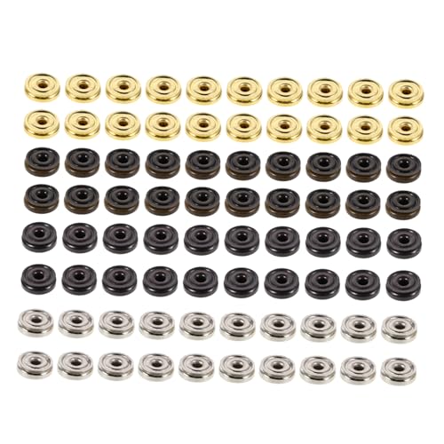 Housoutil 80 Stück Metall Druckknöpfe zum Annähen Snap Fasteners für Kleidung Diy Projekte und Besondere Anlässe Schwarz Silber Antikgrün und Gold Housoutil 80 Stück Metall Druckknöpfe zum Annähen Snap Fasteners für Kleidung Diy Projekte und Besondere Anlässe Schwarz Silber Antikgrün und Gold von Housoutil