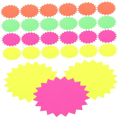 Housoutil 80Stücke Papierausschnitte Für DIY Dekorationen Burst Cutouts Für Bastelprojekte Und Schuldekorationen von Housoutil