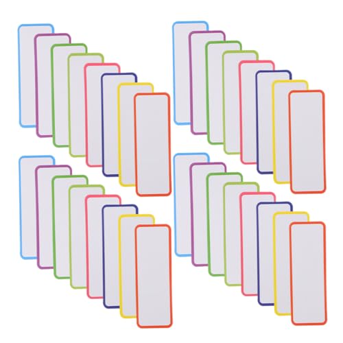 Housoutil 81 Stück Magnetisches Etikett Magnetische Namensschilder Wiederverwendbar Magnetetikett Etiketten Für Whiteboards Trockener Lösche Magnete Namensschilds Aufkleber von Housoutil