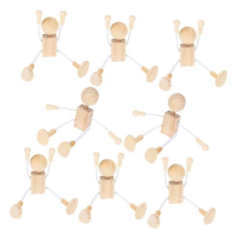 Housoutil 8Stücke Holzpuppen Zum Basteln Unvollendete Holzfiguren Für DIY Malprojekte Kunsthandwerksideen Sichere Und Natürliche Spielzeuge Housoutil 8Stücke Holzpuppen Zum Basteln Unvollendete Holzfiguren Für DIY Malprojekte Kunsthandwerksideen Sichere Und Natürliche Spielzeuge von Housoutil