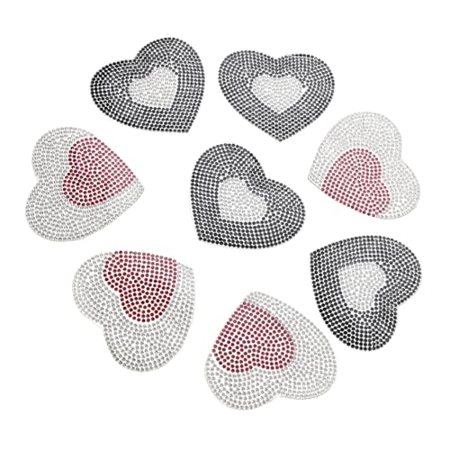 Housoutil 8Stücke Teiliges Herzförmiges Strass Patch Für Kleidung Und Taschen DIY Dekoration Für Jeans Pullover Und Rucksäcke Multifunktionale Applikationen Housoutil 8Stücke Teiliges Herzförmiges Strass Patch Für Kleidung Und Taschen DIY Dekoration Für Jeans Pullover Und Rucksäcke Multifunktionale Applikationen von Housoutil