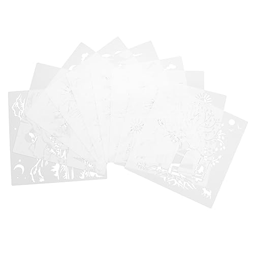 Housoutil 9 Blätter Landschaftsmalerei Schablonen Wiederverwendbare Malvorlagen für Wandkunst Diy Projekte und Kreative Handarbeiten Große Designs für Verschiedene Oberflächen Housoutil 9 Blätter Landschaftsmalerei Schablonen Wiederverwendbare Malvorlagen für Wandkunst Diy Projekte und Kreative Handarbeiten Große Designs für Verschiedene Oberflächen von Housoutil